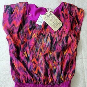 NWT Charlotte Russe Colorful Purple Tank Top